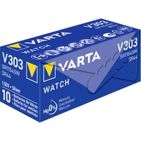 Varta Knopfzelle 303 1.55 V 1 St. 160 mAh Silberoxid SILVER Coin V303/SR44 NaBli 1 Varta Knopfzelle 303 1.55 V 1 St. 160 mAh Silberoxid SILVER Coin V303/SR44 NaBli 1