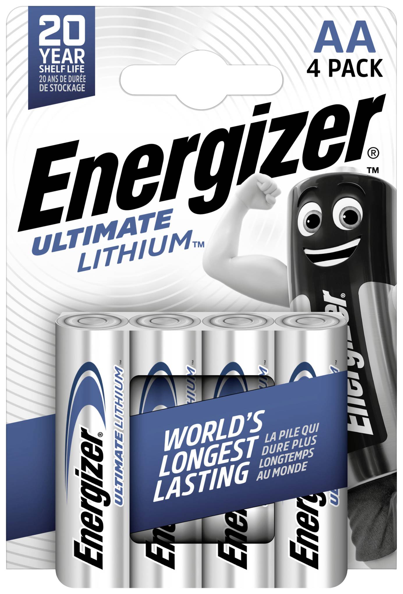 Energizer Ultimate FR6 Mignon (AA)-Batterie Lithium 3000 mAh 1.5V 4St.