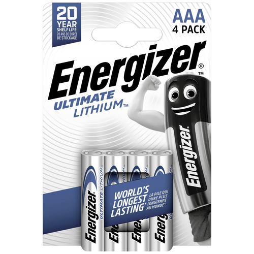 Pile LR3 (AAA) Energizer Ultimate FR03 lithium 1250 mAh 1.5 V 4 pc(s)