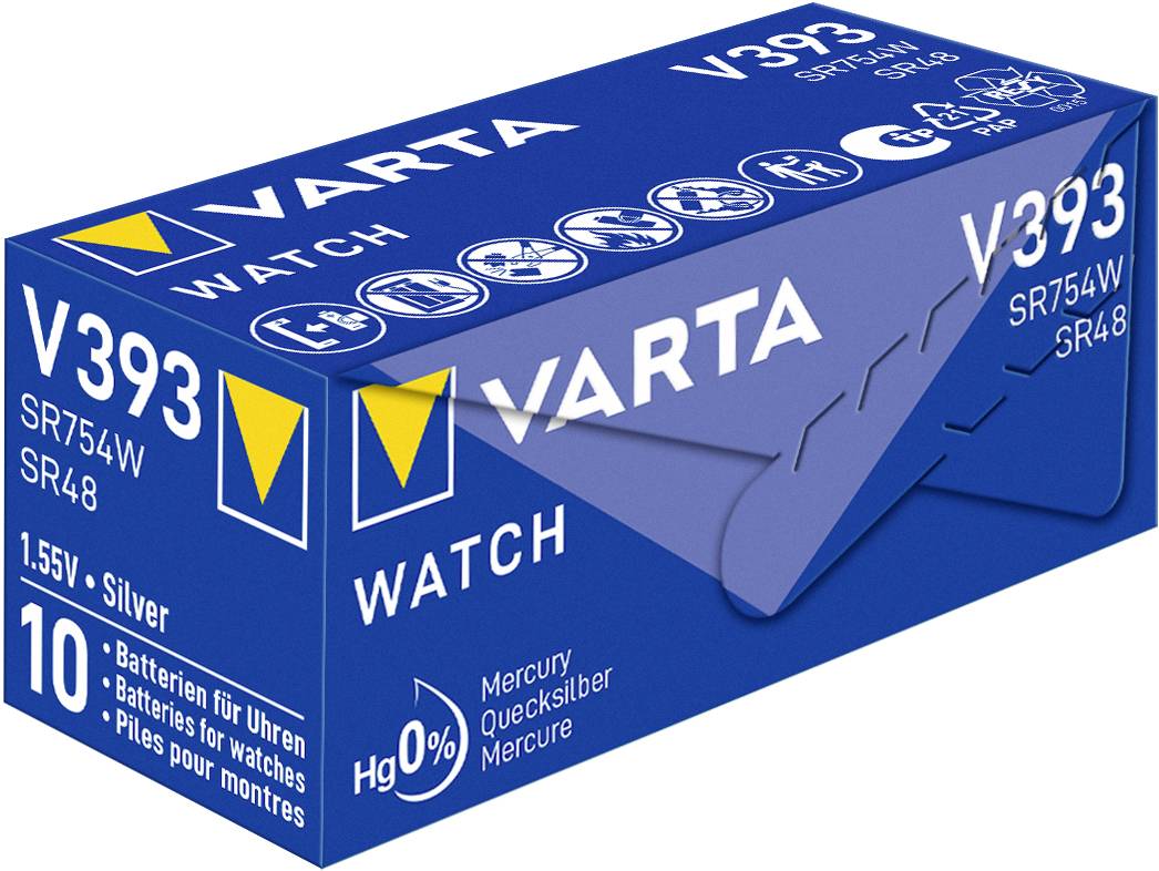 Varta Knopfzelle 393 1.55 V 1 St. 77 mAh Silberoxid Electronics SR48