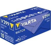 Varta Knopfzelle 399 1.55V 42 mAh Silberoxid SILVER Coin V399/SR57 NaBli 1 Varta Knopfzelle 399 1.55V 42 mAh Silberoxid SILVER Coin V399/SR57 NaBli 1