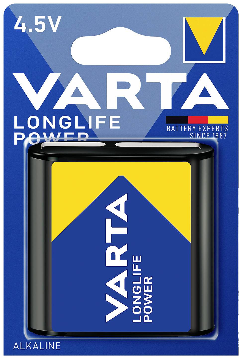 Varta LONGLIFE Power 4.5V Bli 1 Flach-Batterie Alkali-Mangan 6100 mAh 4.5V 1St.