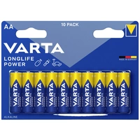 Varta LONGLIFE Power AA Bli 10 Mignon (AA)-Batterie Alkali-Mangan 1.5V 10St. Varta LONGLIFE Power AA Bli 10 Mignon (AA)-Batterie Alkali-Mangan 1.5V 10St.