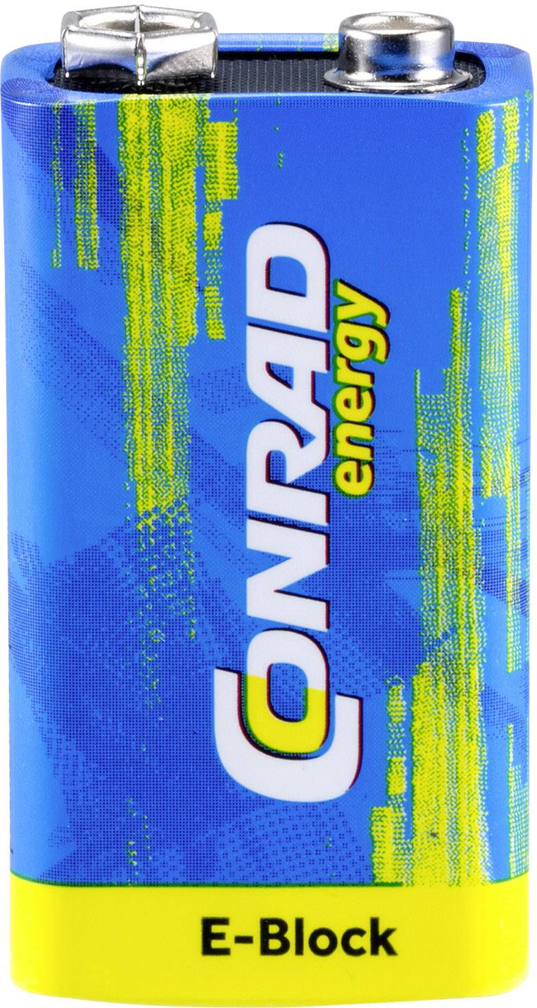 Conrad energy 6LR61 9 V Block-Batterie Alkali-Mangan  9 V 10 St.