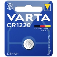 Varta Knopfzelle CR 1220 3V 35 mAh Lithium LITHIUM Coin CR1220 Bli 1 Varta Knopfzelle CR 1220 3V 35 mAh Lithium LITHIUM Coin CR1220 Bli 1
