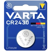 Varta Knopfzelle CR 2430 3V 1 St. 290 mAh Lithium LITHIUM Coin CR2430 Bli 1 Varta Knopfzelle CR 2430 3V 1 St. 290 mAh Lithium LITHIUM Coin CR2430 Bli 1