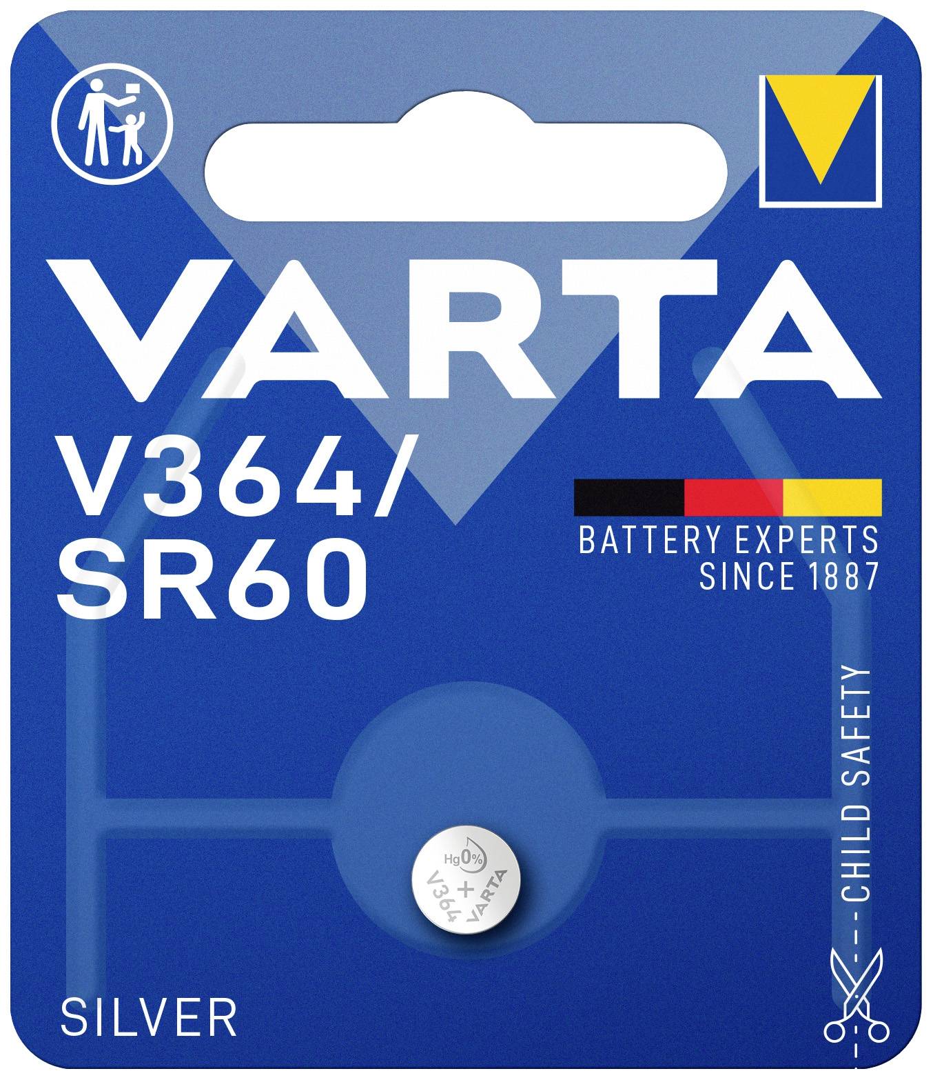 Varta Knopfzelle 364 1.55 V 1 St. 17 mAh Silberoxid SILVER Coin V364/SR60 Bli 1