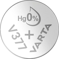 Varta Knopfzelle 377 1.55V 21 mAh Silberoxid SILVER Coin V377/SR66 Bli 1 Varta Knopfzelle 377 1.55V 21 mAh Silberoxid SILVER Coin V377/SR66 Bli 1