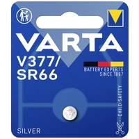 Varta Knopfzelle 377 1.55V 21 mAh Silberoxid SILVER Coin V377/SR66 Bli 1 Varta Knopfzelle 377 1.55V 21 mAh Silberoxid SILVER Coin V377/SR66 Bli 1