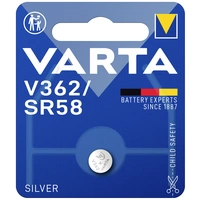 Varta Knopfzelle 362 1.55V 21 mAh Silberoxid SILVER Coin V362/SR58 Bli 1 Varta Knopfzelle 362 1.55V 21 mAh Silberoxid SILVER Coin V362/SR58 Bli 1