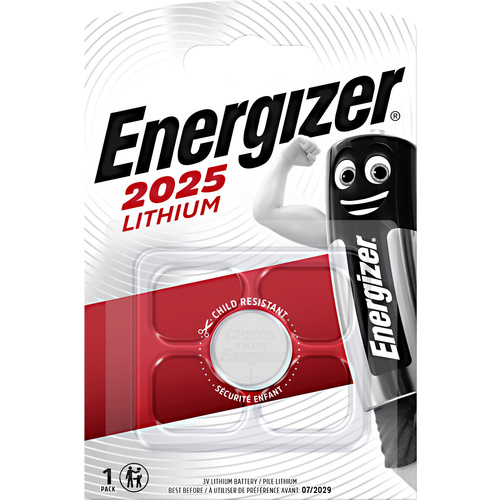 Energizer Knopfzelle CR 2025 3 V 163 mAh Lithium CR2025