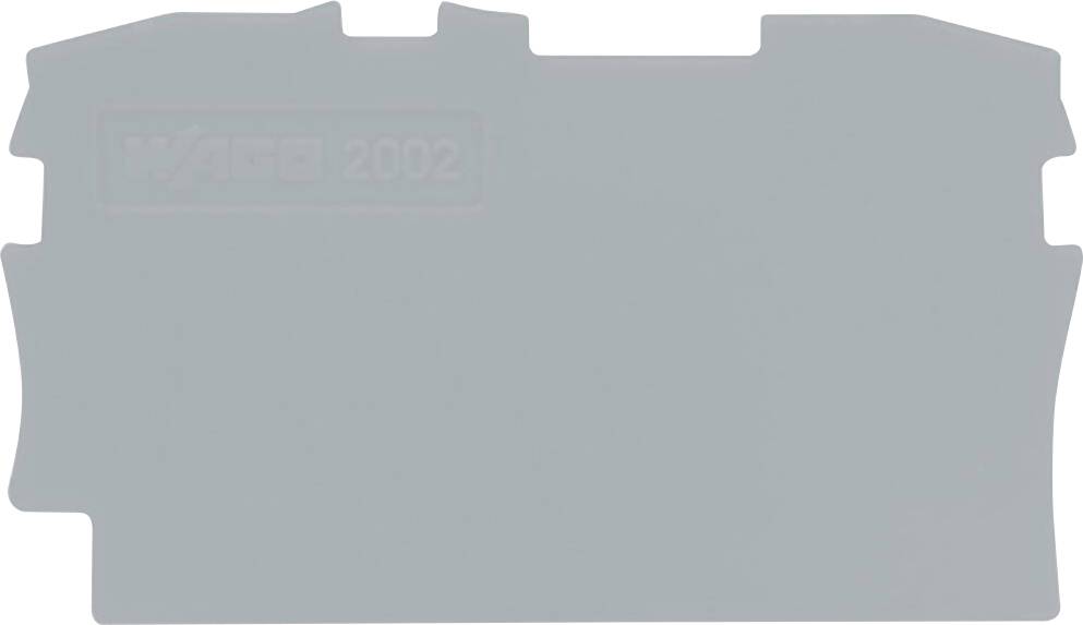 Graue Komponente mit eingezogenen Seiten, mit schwachem Text 