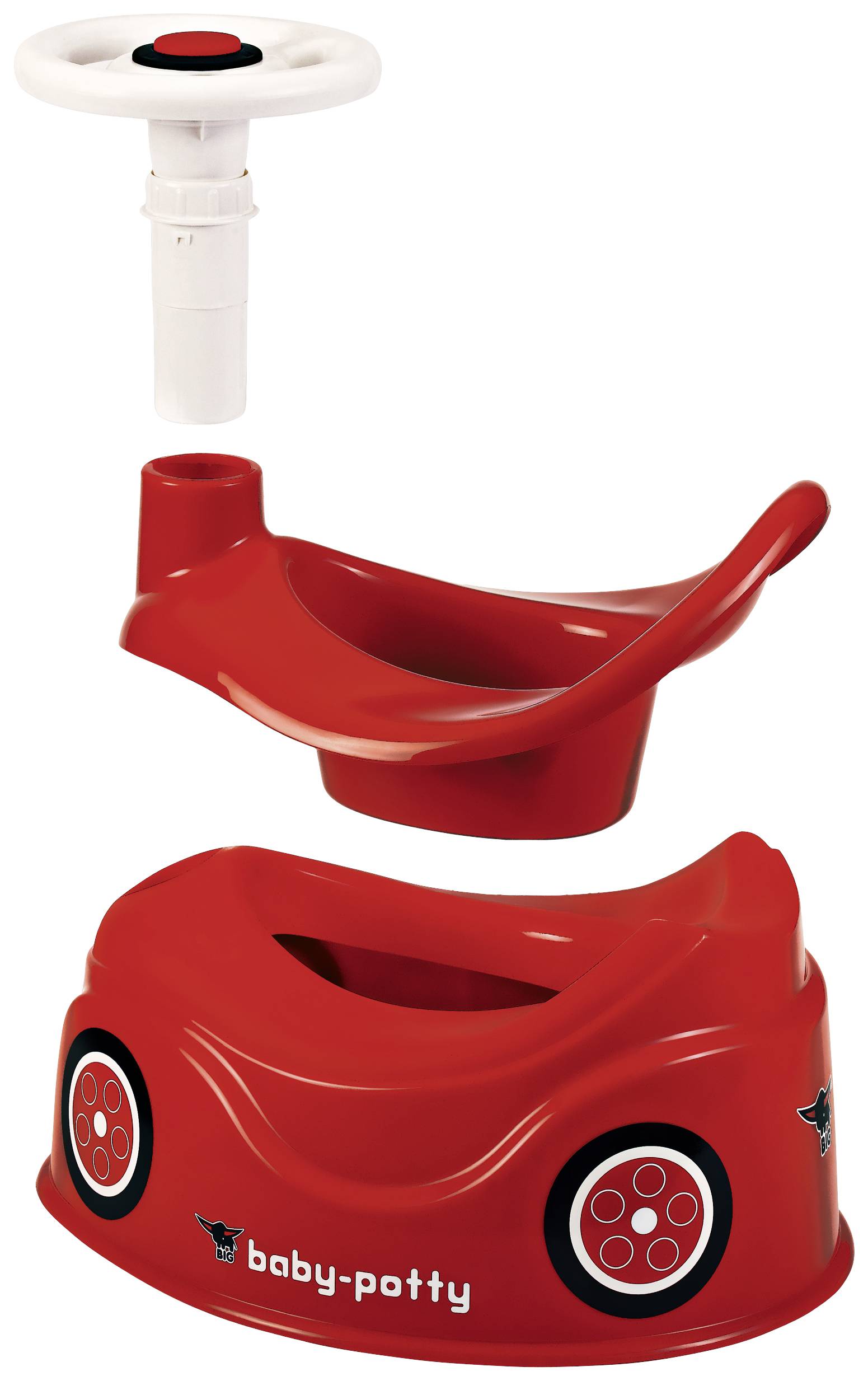 BIG Baby Töpfchen Rot mit Hupe