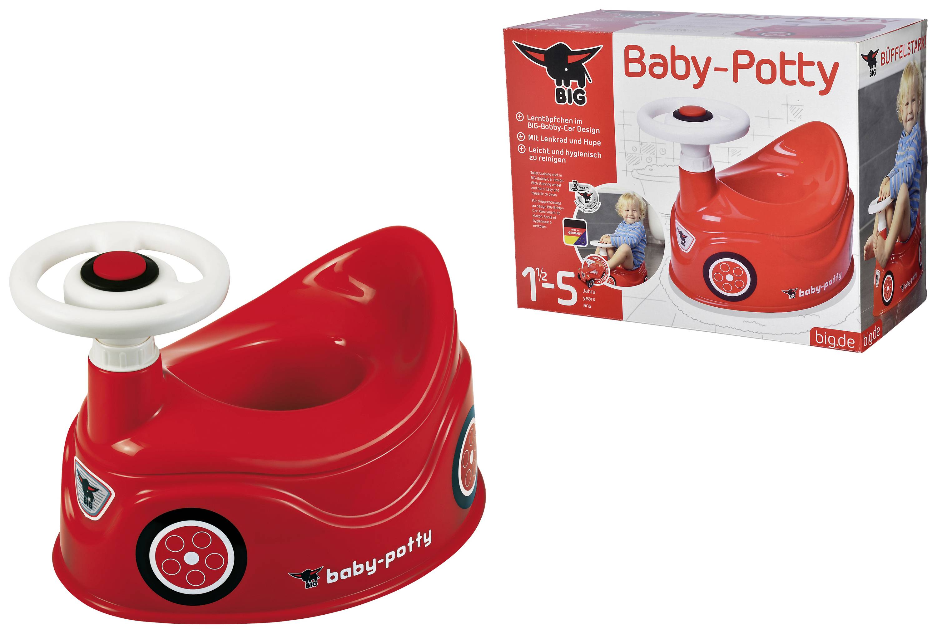 BIG Baby Töpfchen Rot mit Hupe