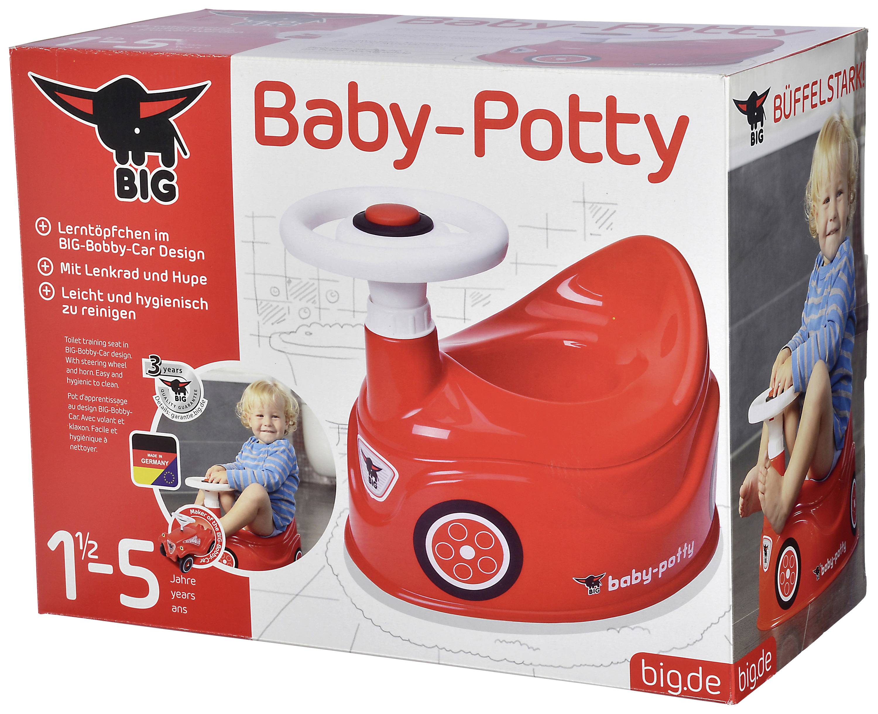 BIG Baby Töpfchen Rot mit Hupe