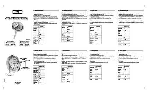 Mechanisches Fleisch- und Ofenthermometer