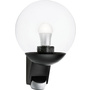Steinel L 585 S 005535 Außenwandleuchte mit Bewegungsmelder Energiesparlampe, LED E27 60W Schwarz
