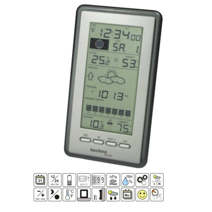 Techno Line WS 9040 Funk-Wetterstation Anzahl Sensoren max. 3