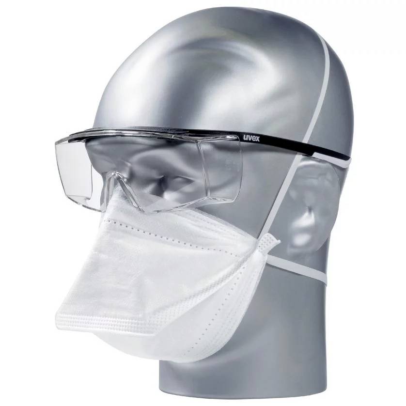 Uvex super f OTG 9169585 Schutzbrille Schwarz, Weiß