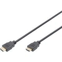 Digitus HDMI Anschlusskabel HDMI-A Stecker, HDMI-A Stecker 5.00m Schwarz AK-330114-050-S vergoldete Steckkontakte HDMI-Kabel Digitus HDMI Anschlusskabel HDMI-A Stecker, HDMI-A Stecker 5.00m Schwarz AK-330114-050-S vergoldete Steckkontakte HDMI-Kabel