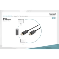 Digitus DisplayPort Anschlusskabel DisplayPort Stecker, DisplayPort Stecker 3.00m Schwarz AK-340103-030-S DisplayPort-Kabel Digitus DisplayPort Anschlusskabel DisplayPort Stecker, DisplayPort Stecker 3.00m Schwarz AK-340103-030-S DisplayPort-Kabel