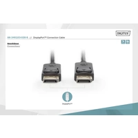 Digitus DisplayPort Anschlusskabel DisplayPort Stecker, DisplayPort Stecker 3.00m Schwarz AK-340103-030-S DisplayPort-Kabel Digitus DisplayPort Anschlusskabel DisplayPort Stecker, DisplayPort Stecker 3.00m Schwarz AK-340103-030-S DisplayPort-Kabel