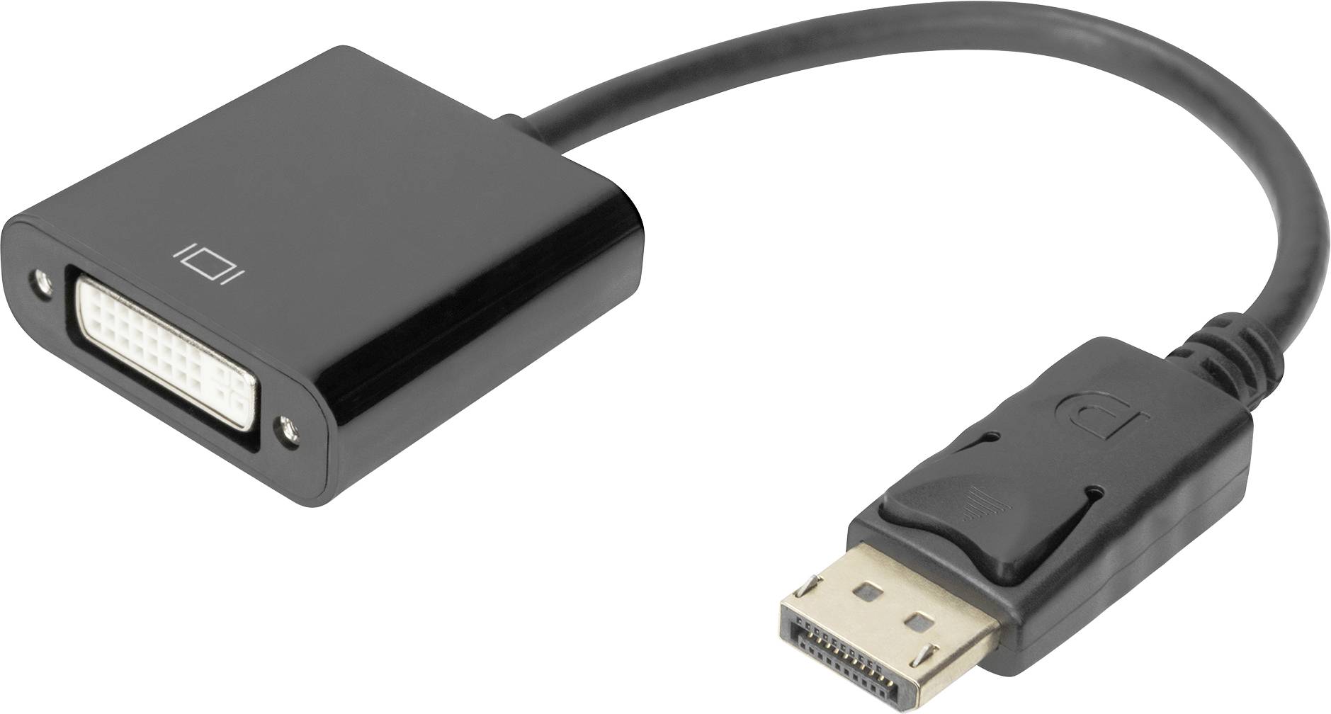 Digitus AK-340401-001-S DisplayPort / DVI Adapter [1x DisplayPort Stecker - 1x DVI-Buchse 24+5pol.]