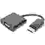 Digitus AK-340410-001-S DisplayPort / VGA Adapter [1x DisplayPort Stecker - 1x VGA-Buchse] Schwarz 15.00cm