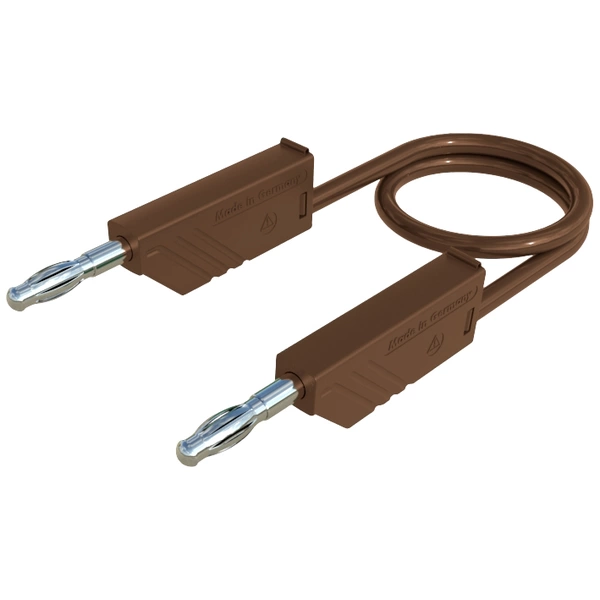 SKS Hirschmann MLN 50/2,5 BR Messleitung Lamellenstecker 4 mm Lamellenstecker 4 mm 0.50 m Braun 1 S SKS Hirschmann MLN 50/2,5 BR Messleitung Lamellenstecker 4 mm Lamellenstecker 4 mm 0.50 m Braun 1 S