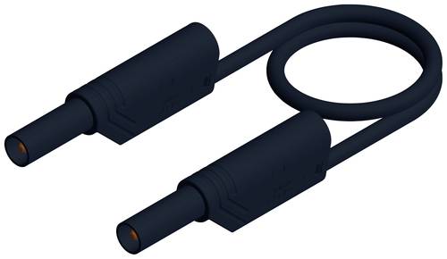 Hirschmann Test & Measurement MLS WS 25/1 sw Sicherheits-Messleitung Lamellenstecker 4 mm Lamellenstecker 4 mm 25.00 cm Schwarz