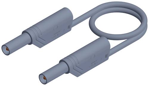 Hirschmann Test & Measurement MLS WS 50/2,5 Sicherheits-Messleitung Lamellenstecker 4 mm Lamellenstecker 4 mm 0.50 m Grau 1 St.