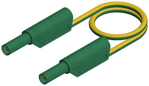 Hirschmann Test & Measurement MLS WS 200/2,5 ge/gn Sicherheits-Messleitung Lamellenstecker 4 mm Lamellenstecker 4 mm 2.00 m Gelb