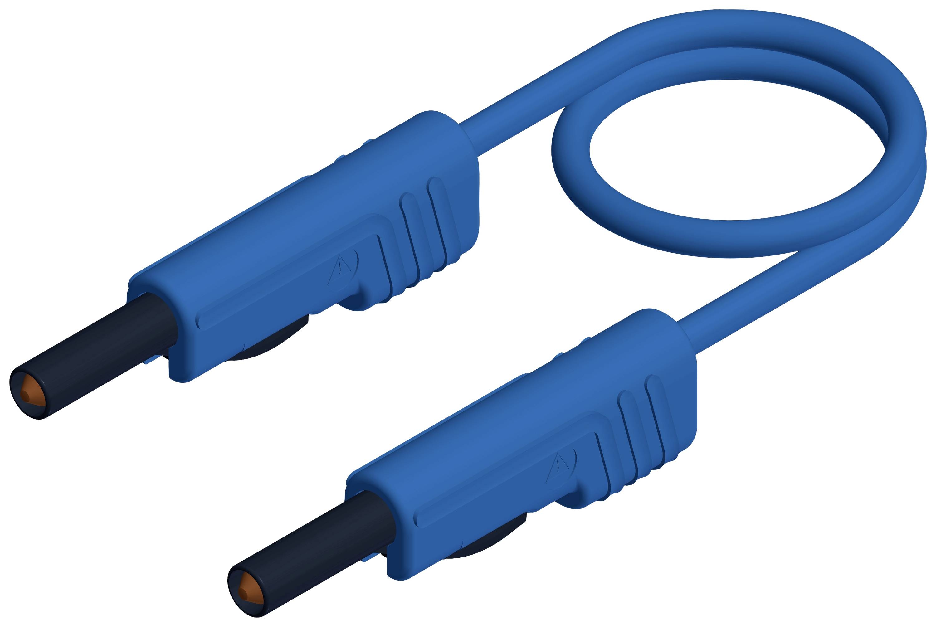 Ein blaues Induktionskabel mit zwei identischen Steckern und einem langen Kabel dazwischen.