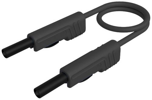 Hirschmann Test & Measurement MLB 100/1 V sw Messleitung Lamellenstecker 4 mm Lamellenstecker 4 mm 1.00 m Schwarz 1 St.