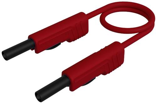 Hirschmann Test & Measurement MLB 100/1 V rt Messleitung Lamellenstecker 4 mm Lamellenstecker 4 mm 1.00 m Rot 1 St.