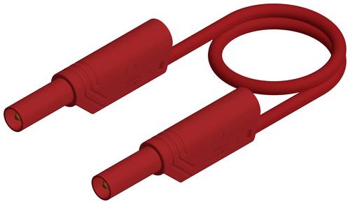 Hirschmann Test & Measurement MLS SIL WS 50/1 Sicherheits-Messleitung Lamellenstecker 4 mm Lamellenstecker 4 mm 0.50 m Rot 1 St.