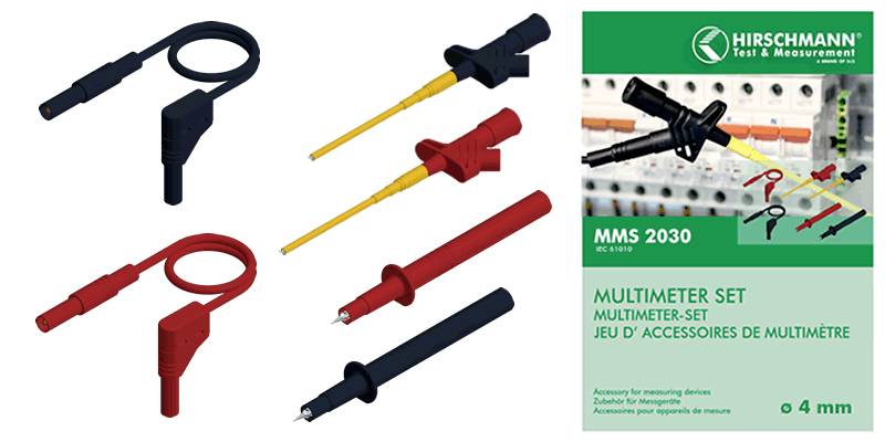 SKS Hirschmann MMS 2030 Sicherheits-Messleitungs-Set Lamellenstecker 4 mm Lamellenstecker 4 mm 1.00