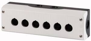 Eaton M22-I6 216540 Aufbaugehäuse 6 Einbaustellen, für Bodenbefestigung (Ø x H) 22 mm x 80 mm Anth