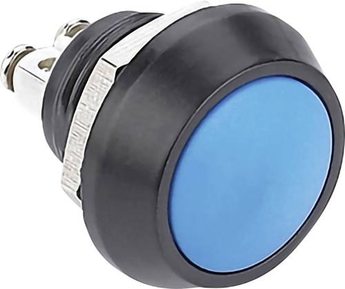 TRU Components 701260 GQ12B-A, BL Vandalismusgeschützter Drucktaster 48 V/DC 2 A 1 x Aus/(Ein) tast