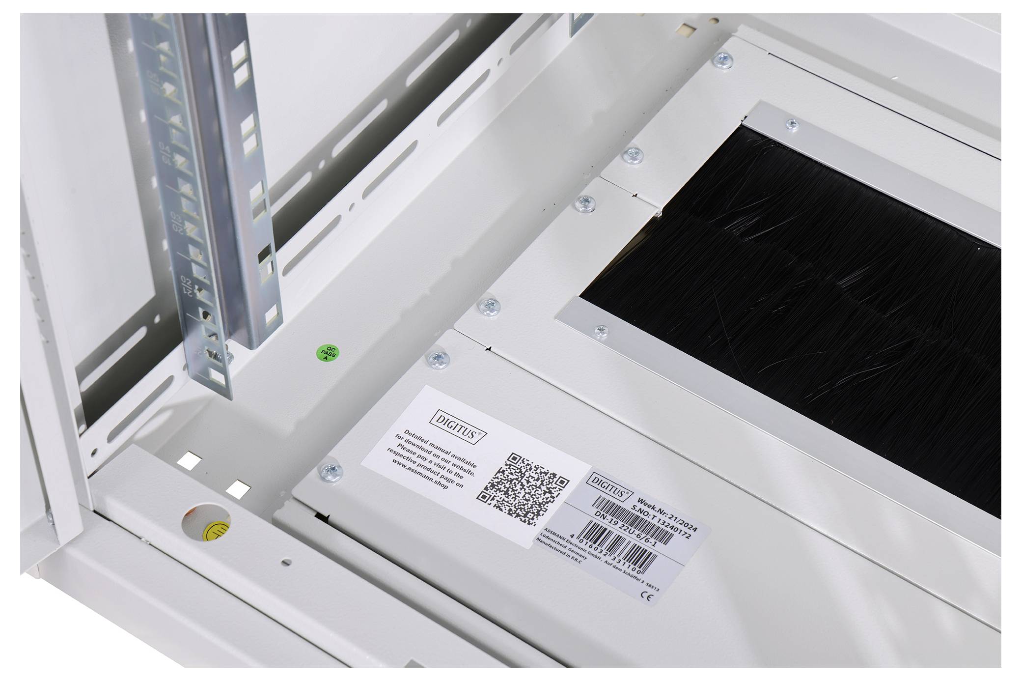 Digitus DN-19 22u-6/6-1 19 Zoll Netzwerkschrank (B x H x T) 600 x 1164 x 600 mm 22 HE Lichtgrau (RAL 7035)