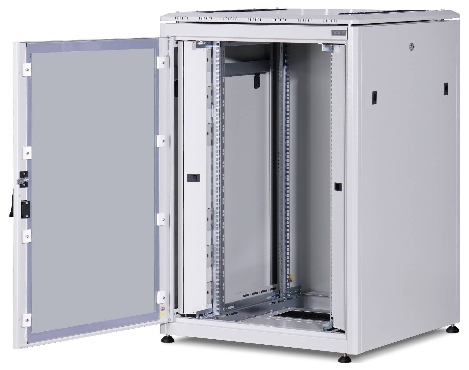 Digitus DN-22U 19-8/8-1 19 Zoll Netzwerkschrank (B x H x T) 800 x 1164 x 800mm 22 HE Lichtgrau (RAL 7035)