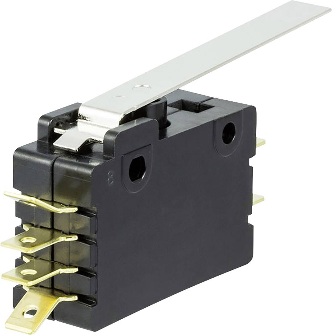 ZF Mikroschalter E19-00H 250 V/AC 15A 2 x Ein/(Ein) tastend 1St.
