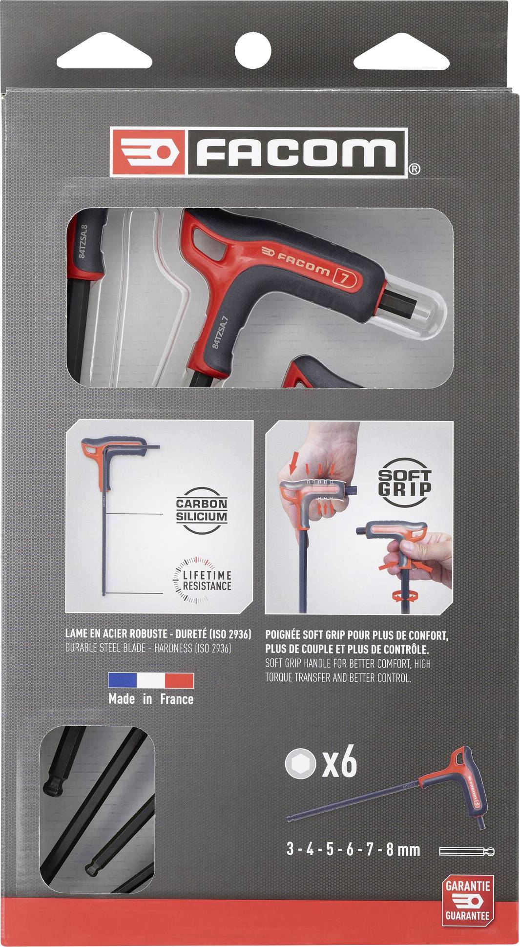Facom Werkstatt Winkelschraubendreher-Set 6teilig Innen-Sechskant