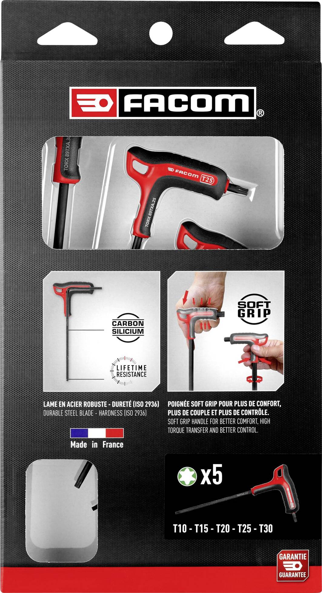 Facom Werkstatt Schraubendreher-Set 5teilig Innen-Sechsrund (TX)