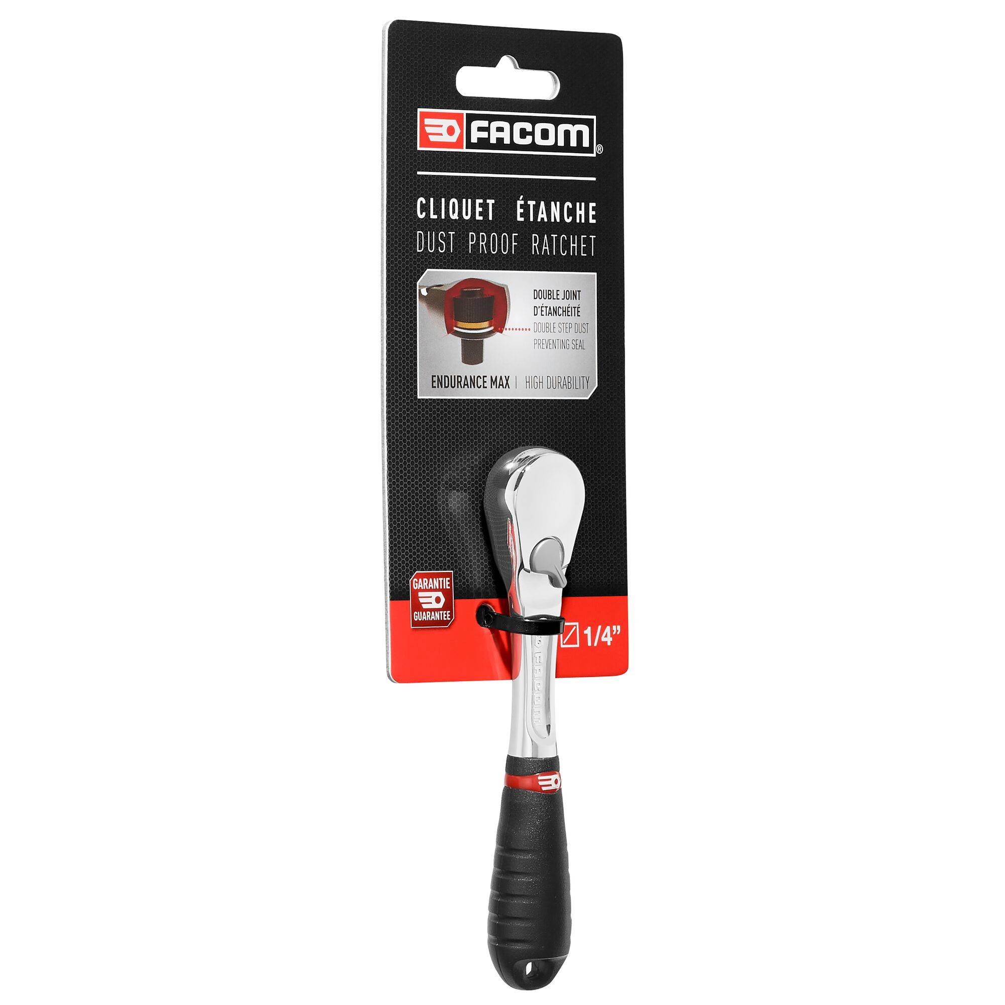 Facom RL.161PB Umschaltknarre 1/4" (6.3 mm) 121 mm