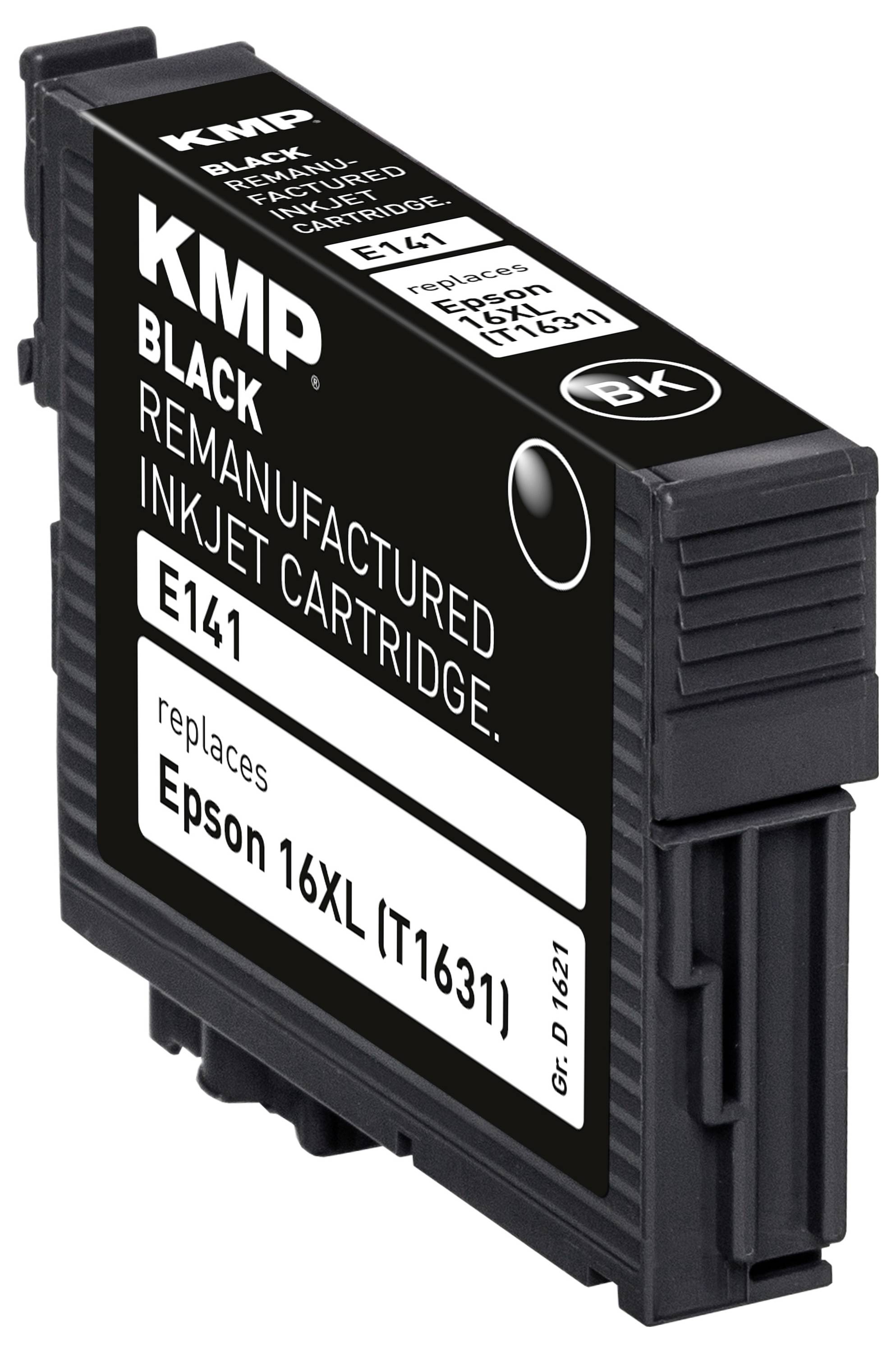 KMP Druckerpatrone ersetzt Epson 16XL, T1631 Kompatibel Schwarz E141 1621,4001