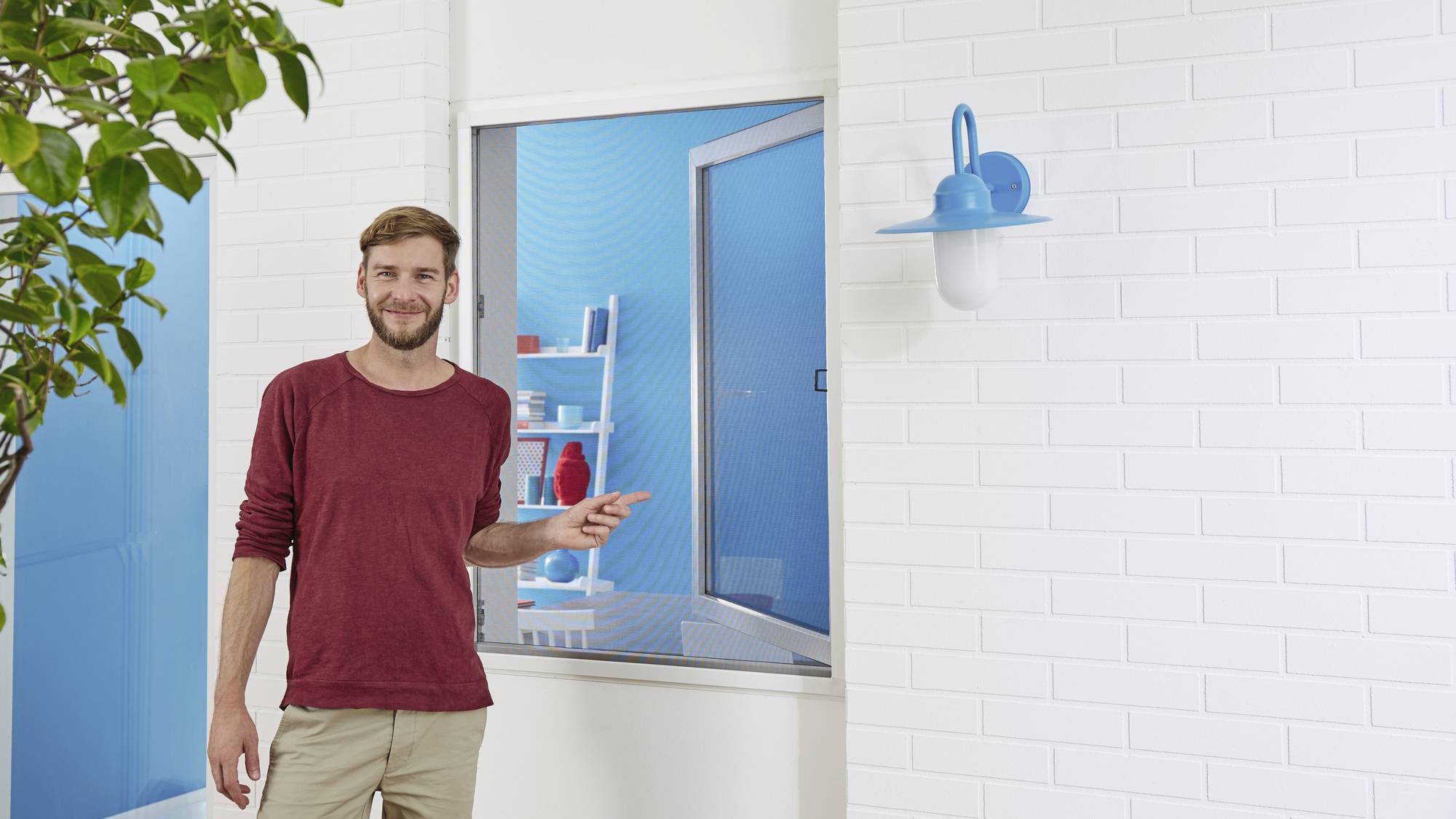 tesa ALU COMFORT 55194-00002-00 Fliegengitter (B x H) 1000 mm x 1200 mm Weiß 1 St.