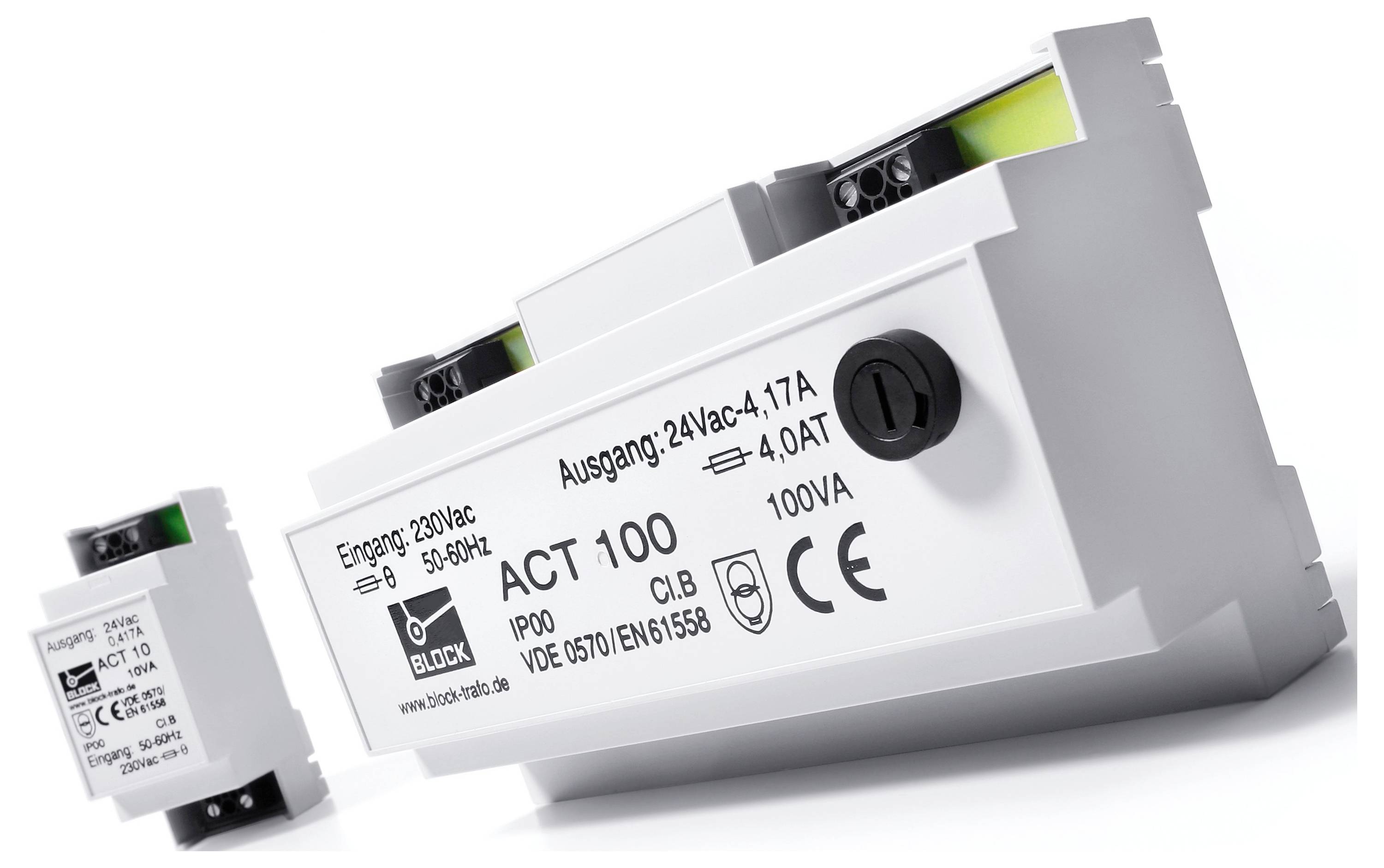 Block ACT 100 Sicherheitstransformator 1 x 230 V/AC 1 x 24 V/AC 100 VA 4.16A
