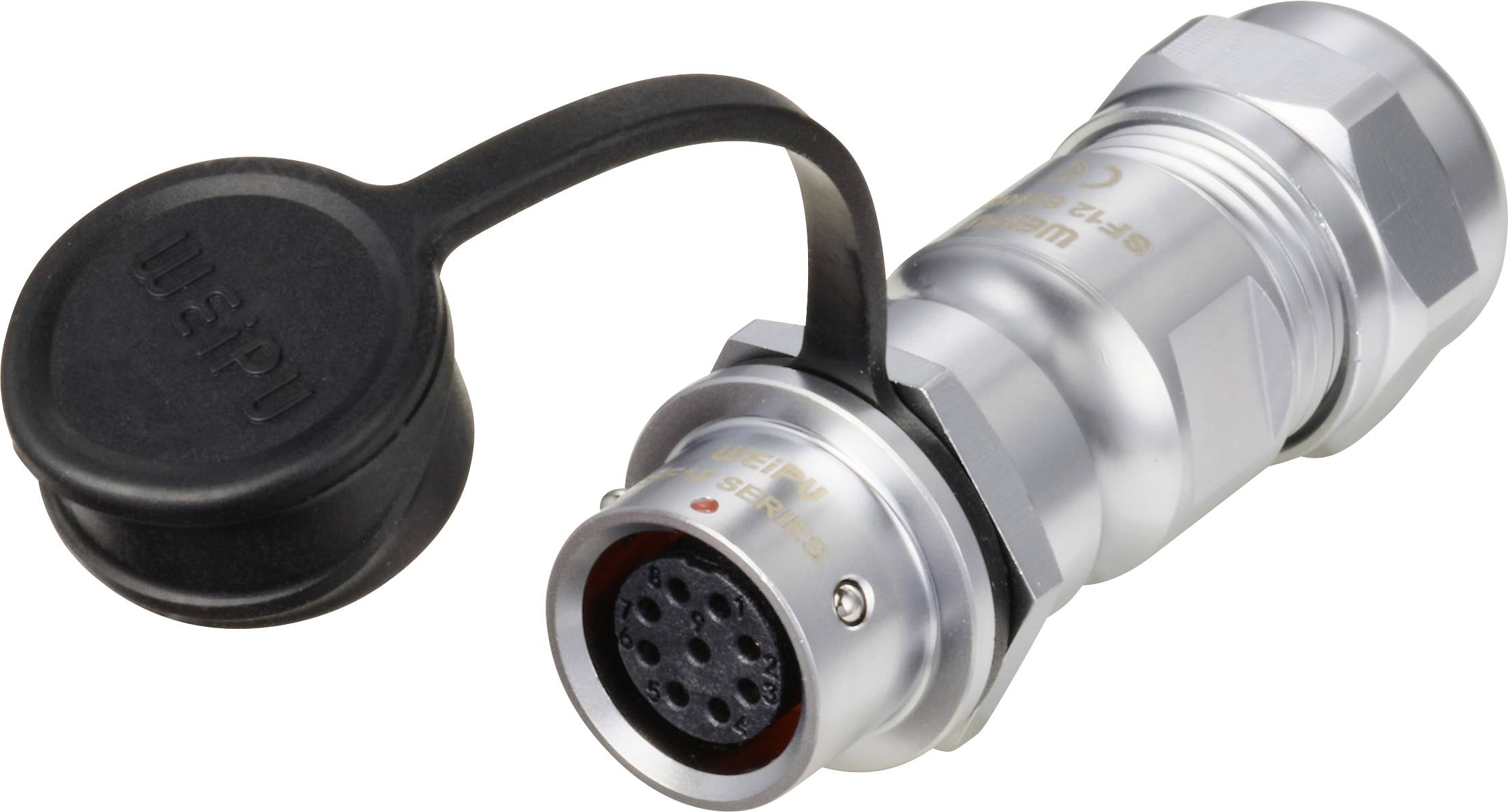 Weipu SF1211/S9 II Rundstecker Kupplung, gerade Gesamtpolzahl: 9 Serie (Rundsteckverbinder): SF12 1
