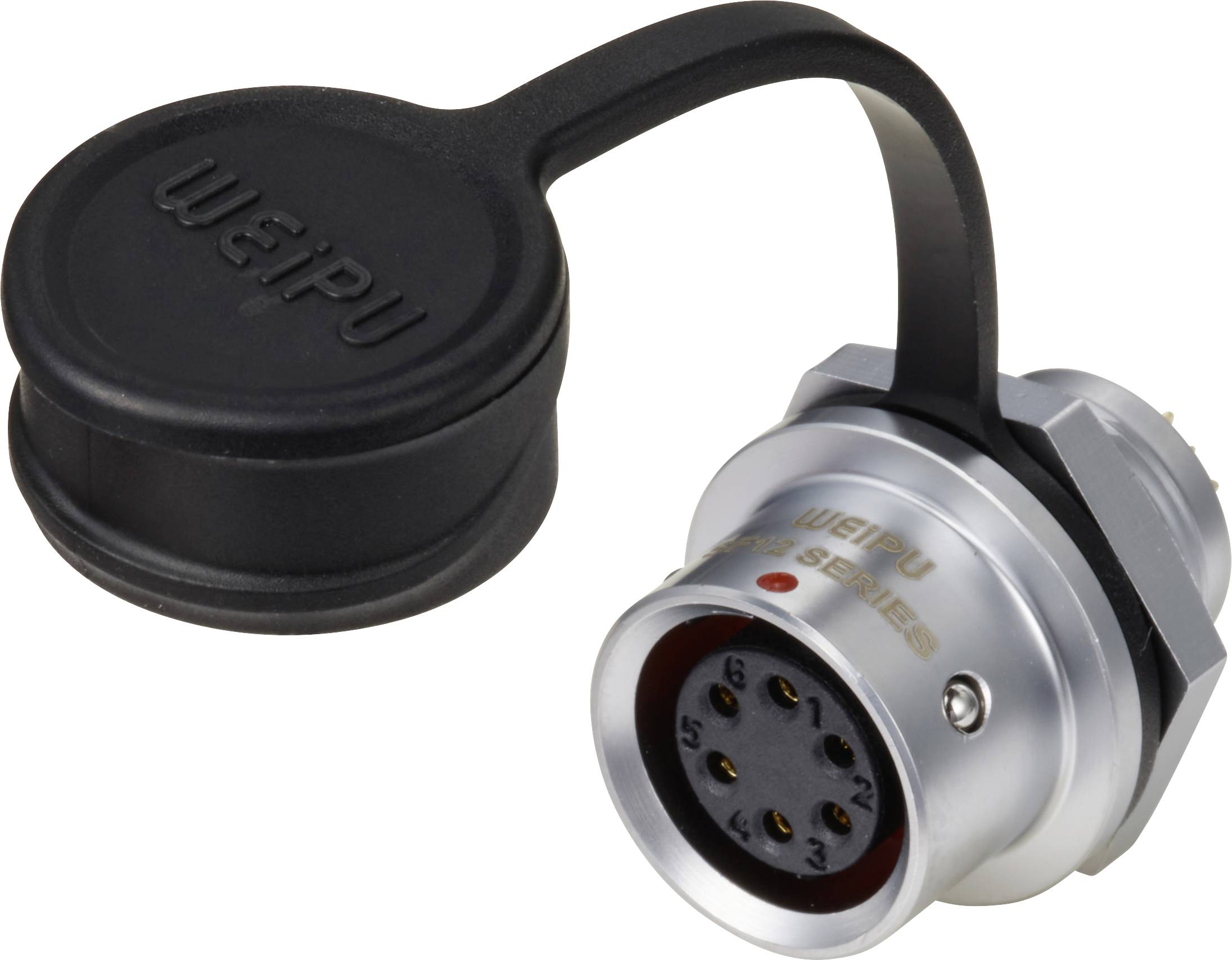 Weipu SF1212/S6 Rundstecker Kupplung, gerade Gesamtpolzahl: 6 Serie (Rundsteckverbinder): SF12 1St.
